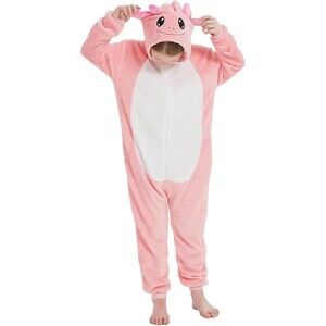 Unisex Flying Squirrel Kids Soft Fleece Pajamas Cosplay Costumes One piece NEW